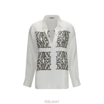 [K68]막스마라 2621116051600 002 여성 셔츠 남방 긴팔 반팔 블라우스 Printed silk