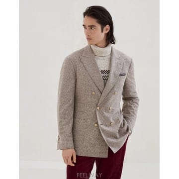 Brunello Cucinelli ���ڷ� ��ġ�ڸ� FW�÷��� ���� �÷� üũ ������ ��Ż��ư ���� ��ũ������ڷ� ��ġ�ڸ� FW�÷��� ���� �÷� üũ ������ ��Ż