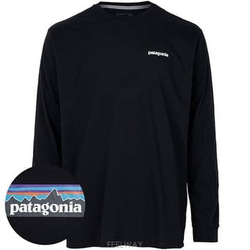 Patagonia ��Ÿ���Ͼ� 26SS ���� P-6 �ΰ� �����Ǽ����� ���� Ƽ���� 38518 BLK��Ÿ���Ͼ� 26SS ���� P-6 �ΰ� �����Ǽ����� ���� Ƽ����