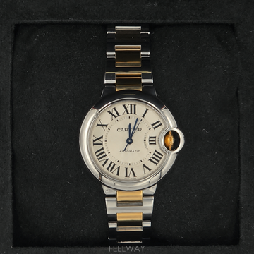 까르띠에 발롱블루 콤비 시계 33mm (W2BB0002)