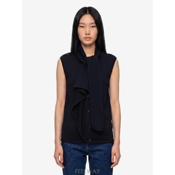 26FW 르메르 메리노 아시메트릭 스카프 베스트 [M] PO0053 LK1063 BK999