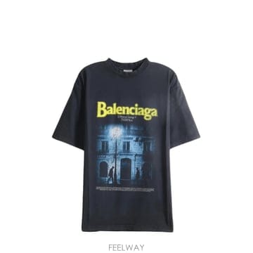 [S] 26FW 발렌시아가 로고 프린팅 반팔 티셔츠 764235 TUVO6 1041