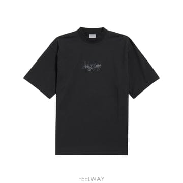 [S] 26FW 발렌시아가 로고 반팔 티셔츠 764235 TUVS2 1000