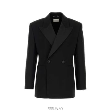 생로랑 VESTE CROISEE 그레인 드 파드레 876201Y7E B0442275145