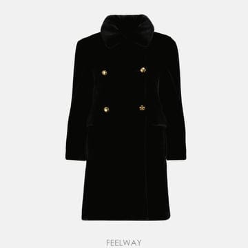 프라다 롱 코트 블랙