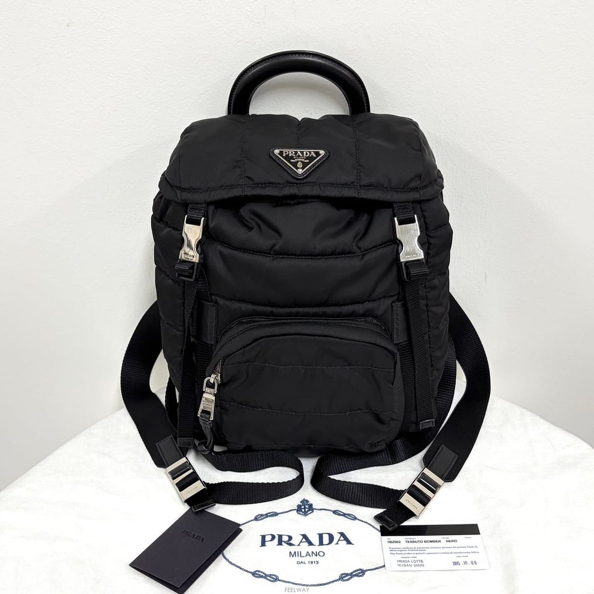 PRADA ����� ���Ϸ� �ﰢ�ΰ� ��Ŭ ���� ���� (1BZ002)����� ���Ϸ� �ﰢ�ΰ� ��Ŭ ���� ���� (1BZ002)