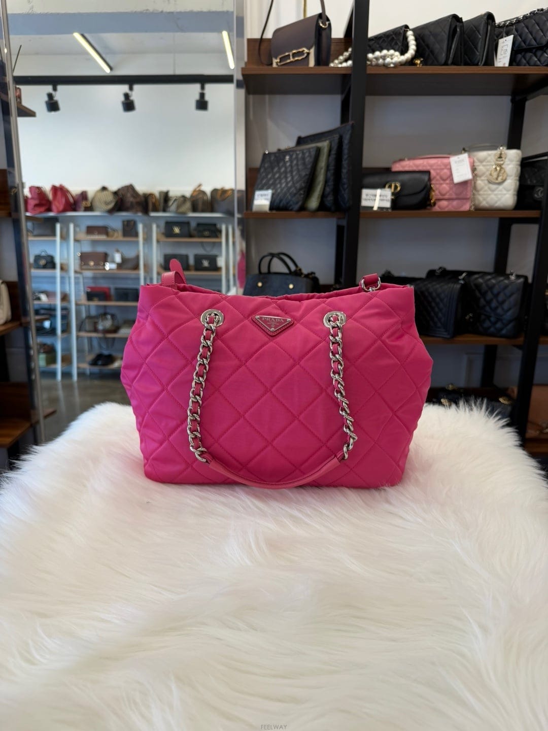 PRADA [�ٿ� ������] ����� ���ڳ� ���� ü�μ���� ��ũ(1BG740) ����A+[�ٿ� ������] ����� ���ڳ� ���� ü�μ���� ��ũ(1BG74