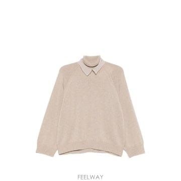 Brunello Cucinelli �׶�����Ÿ �ؿ� ���ڷ� ��ġ�ڸ� ���� CASHMERE TURTLE NECK ������ M12747004C999�׶�����Ÿ �ؿ� ���ڷ� ��ġ�ڸ� ���� CASHMERE TURTLE