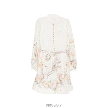 Zimmermann �׶�����Ÿ �ؿ� ���Ӹ� ���� VALIANT LINEN MINI DRESS 9142DF261CRBQ�׶�����Ÿ �ؿ� ���Ӹ� ���� VALIANT LINEN MINI DRESS 9