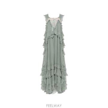 Chloe �׶�����Ÿ �ؿ� ���ο� ���� SILK MAXI DRESS CH26ARO1900138X�׶�����Ÿ �ؿ� ���ο� ���� SILK MAXI DRESS CH26ARO190