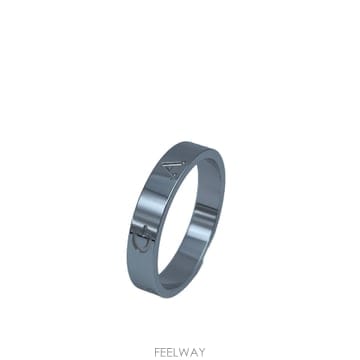 [당일발송] BVLGARI 불가리 비제로원 18K 화이트골드 에센셜 밴드 링 / 360420