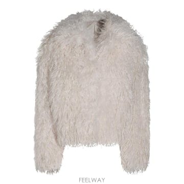 [S27]TAGLIATORE GIAF80011X1220 여성 퍼자켓 퍼코트 WHITE CROPPED FUR 