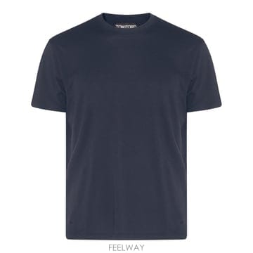 [B47]톰포드 JCS004JMT012UDB 남성 티셔츠 상의 탑 NAVY COTTON T SHIRT