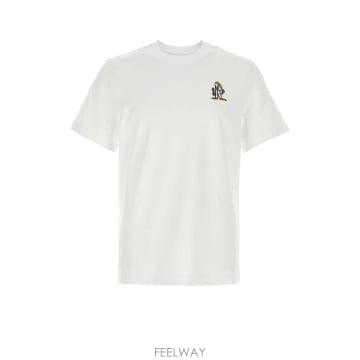 [X45]몽클레어 L20918C0007189AUG 00A 남성 티셔츠 민소매 탑 White cotton t 