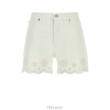 [X45]프레임 4000LEM728 WHT 여성 반바지 버뮤다팬츠 숏팬츠 쇼츠 White denim The 