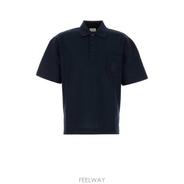 [X45]생로랑 862765Y38FL 4035 남성 폴로 피케셔츠 Navy blue piquet polo s