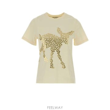 [X45]JW앤더슨 JT0349PG2005 241 여성 티셔츠 민소매 탑 나시 Ivory cotton t s
