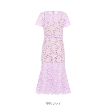 [W63]셀프포트레이트 PF26107ML LILAC 여성 원피스 드레스 Abito laces