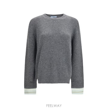 [K68]프라다 P24F3VSOOO6339 F0480 여성 니트 스웨터 가디건 Crewneck wool Sw