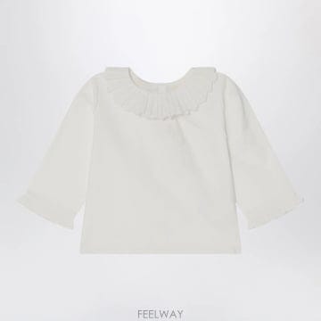 25 F/W 봉쁘앙 화이트 JOLIETTE 블라우스 WITH 러플 ( B0051846737