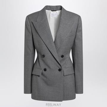 지방시 더블브레스티드 자켓 그레이