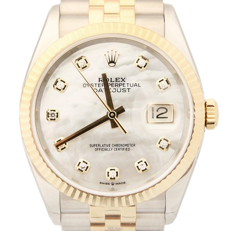 Rolex [��������] ROLEX �ѷ��� ����Ʈ����Ʈ 126233 10P���̾Ƽ��� ���ΰ��18K �޺� 36mm �ڰ���[��������] ROLEX �ѷ��� ����Ʈ����Ʈ 126233 10P���̾�