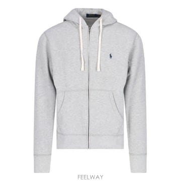 26 FW 폴로 랄프로렌 로고 엠브로이더드 집업 후디 그레이 002 710813297