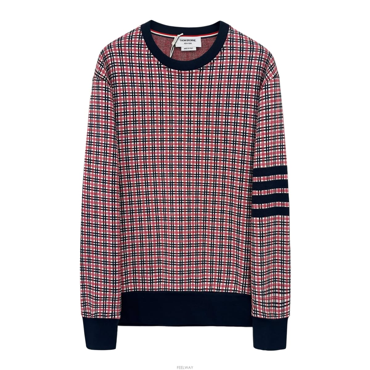 Thom Browne [�������] ����� üũ ��ī�� ������ MJT421A 960[�������] ����� üũ ��ī�� ������ MJT421A 960