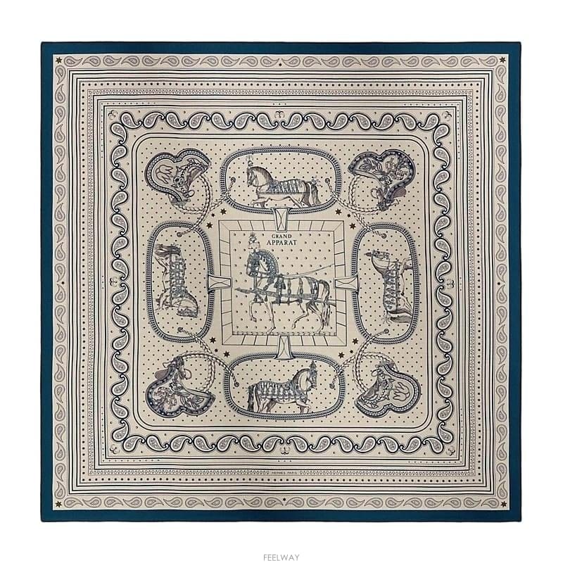 HERMES �����޽� �׷��� ���Ķ� �ݴٳ� Bandana �� 140 ĳ�ù̾� ��ũ ���� ��ī�� H244394S 02�����޽� �׷��� ���Ķ� �ݴٳ� Bandana �� 140 ĳ�ù̾� 