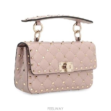 인더샵 VALENTINO 락스터드 스파이크 레더 스몰 토트백