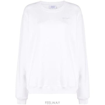 당일배송 오프화이트 애로우 프린트 스웨트셔츠