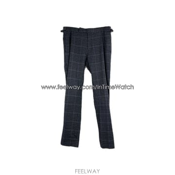 톰포드 체크 울 슬랙스 팬츠 정장 바지 (52)