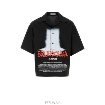 발렌시아가 SS 볼링 셔츠