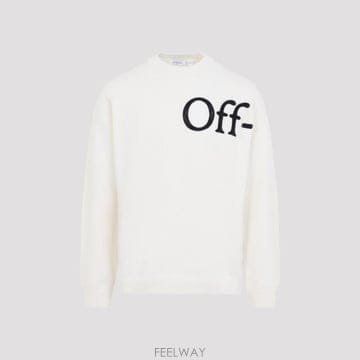 26FW Off 화이트 BOOKISH SHARED 니트 크루넥 44MHE20QF26K001110CREAM T