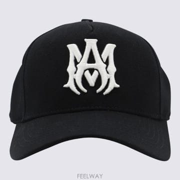 26FW AMIRI 블랙 코튼 베이스볼 cap AMHACP1016BLACK TP580890181