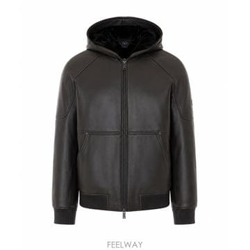 26 F/W 무스너클 네오 레더 후드 자켓 M36ML310/292 B0012278131