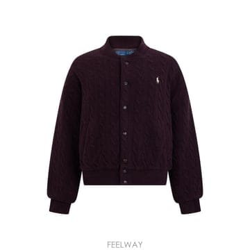 랄프로렌 봄버 with buttons 앤 collar