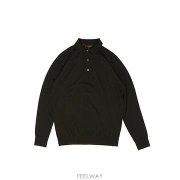 Loro Piana 긴팔 니트 폴로셔츠 FAI2551 5D75 TP979364780