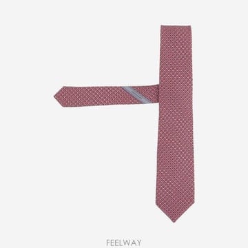 페라가모 로고 패턴 실크 넥타이 351446 004 TP979712231