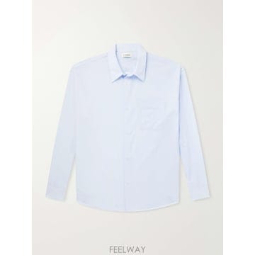26 FW 프레임 블루 코튼 포플린 셔츠 TP579103763