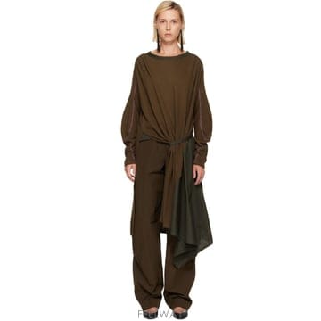 26 FW 키코 코스타디노브 카키 아이더 고데 패널 미니 드레스 262985F052009