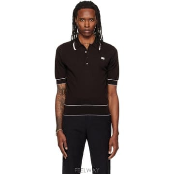 26 FW 웨일즈 보너 브라운 John Smedley 블레싱 폴로 셔츠 262752M212004