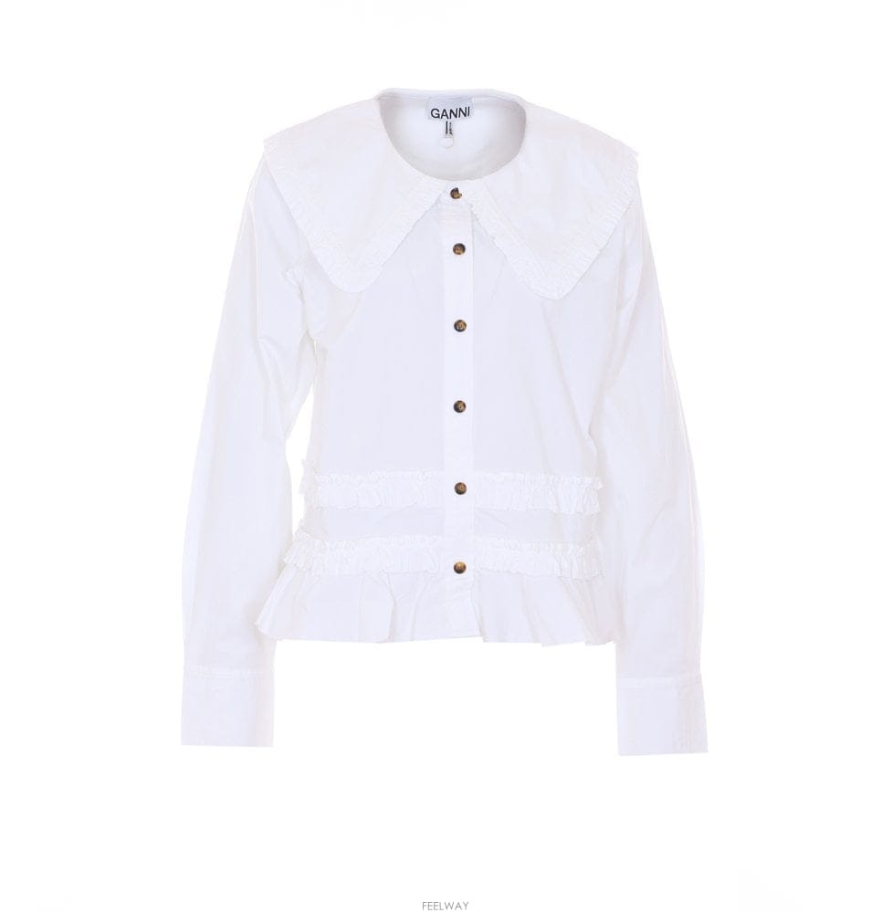 GANNI 26 S/S ���� ��Ʈ��ġ ��ư RUFFLE ���� A1040096/Z B001198559526 S/S ���� ��Ʈ��ġ ��ư RUFFLE ���� A1040096/Z B0011