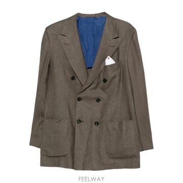 키톤 더블 브레스티드 포켓 블레이저