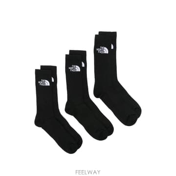 더 노스페이스 로고 인타르시아 양말 3팩