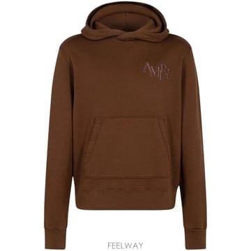 26 FW 아미리 스태거 로고 자수 후드티 AW23MJG029 TP457381584