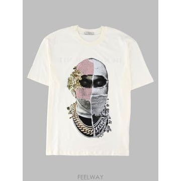 26 F/W 이놈어닛 티셔츠 콘 STAMPA 뉴스페이퍼 마스크 NUW B0042272235
