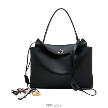 25 F/W 발렌시아가 로데오 탑 핸들 미디엄 지갑 발렌시아가 레더  B0731888242