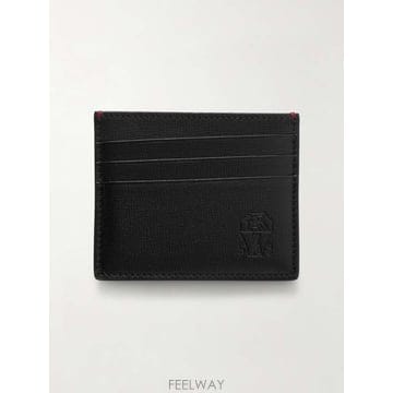 브루넬로 쿠치넬리 페블 레더 카드홀더 MWRLBU434 B0082122913