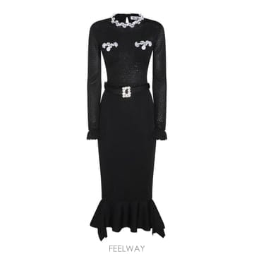 [B47]셀프포트레이트 AW26085MCB 여성 원피스 드레스 SELF PORTRAIT
